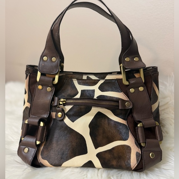 Vintage Jimmy Choo Giraffe Print Shoulder Bag - Picture 11 of 14